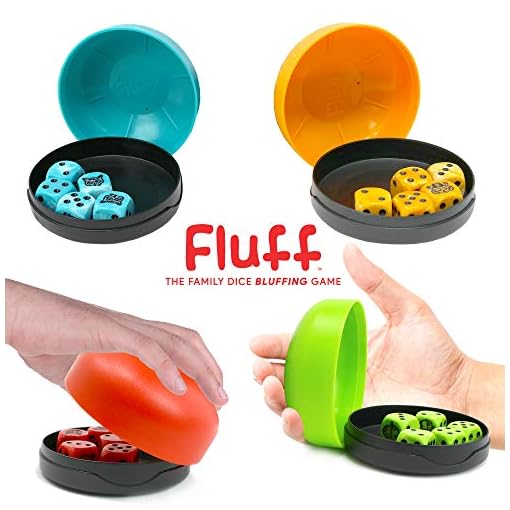 Bananagrams Fluff Rolling Dice Game Family Game with Cups Like Liars