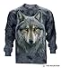 The Mountain Adult Long Sleeve T-Shirt - Warrior Wolf L