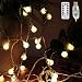 AMARS 16.4 Feet Globe String Lights, USB Powered, Room Hanging 50leds Ball Fairy Lights with Remote Timer Decor Strings for Bedroom, Camping, Tapestry, Indoor, Wedding, Party, Outdoor (Warm White)