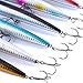 Aorace 10pcs/lot Fishing Lure Plastic Hard Bait 18cm/26g Long Minnow Pesca Fishing Tackle Isca Artificial Bait Crankbait Swimbait