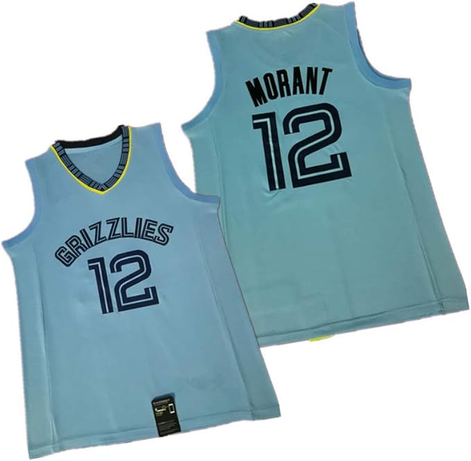 OPOO Ja Morant 12# Basketball Jersey Men-Stafford 23# Youth American Basketball Sportswear 
