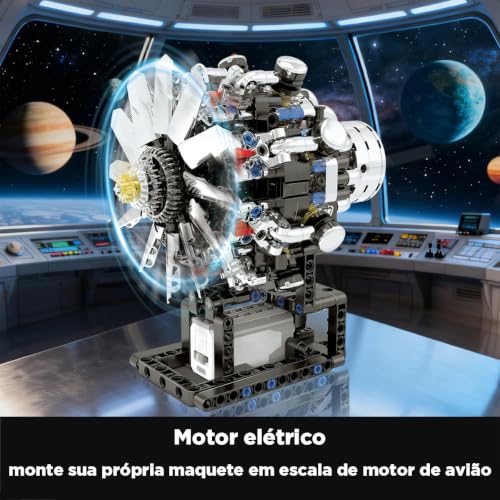 Blocos de Montar Construção de Motor V8 Modelo Brinquedos (558 Peças)