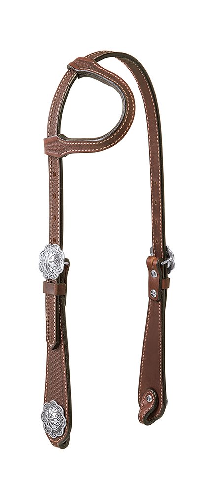 Weaver Leather Basin Cowboy One Ear Headstall,Brown — image 1