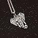 SUNSCSC Vintage Retro Boho Luckly Crystal Turquoise Elephant Pendant Necklace Enamel Earrings Set (Silver Necklace)