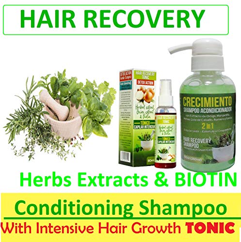 Anti Hair Loss CRECIMIENTO Hair Growth Stimulating with Biotin and Herb Extracts Complex for Thinning