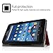 Fintie Folio Case for Fire 7 2015 - Slim Fit Premium Vegan Leather Standing Protective Cover Case for Amazon Fire 7 Tablet (will only fit Fire 7