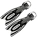 Cressi Frog Plus Open Heel Scuba Diving Fins, (Powerfull Comfortable Flippers Scuba Dive Gear), Black, L-XL | Mens 10-13 | Womens 12-13