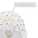 AerWo Bridal Bouquets - White Wedding Flower Bouquet Handmade Rose Rhinestone Pearl Bridal Bouquet Artificial Silk Flower with Lace - Being the Most Beautiful Bride