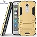 Axon 7 mini Case, ZTE Axon 7 mini Case, MicroP(TM) Dual Layer Armor Hard Slim Hybrid Kickstand Phone Cover Case for ZTE Axon 7 mini (Axon 7 mini Golden Kickstand Case)
