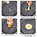 Egg Ring, Stainless Steel Omelet Mold Non Stick Fried Egg Mold with Handle Pancake Ring Metal Kitchen Cooking Tool for Breakfast (set of 4)