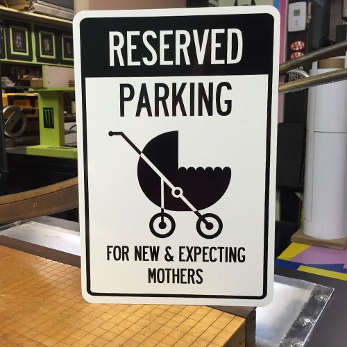 New and Expecting Mom Parking Sign Handmade