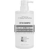Daily Perfection Detox Shampoo, Biotin &amp; Keratin - 16.9 Fl Oz | Clarifying Formula for Oily Hair &amp; Scalp - Salt, Sulfate &amp; Paraben Free - Deep Cleans &amp; Hydrates