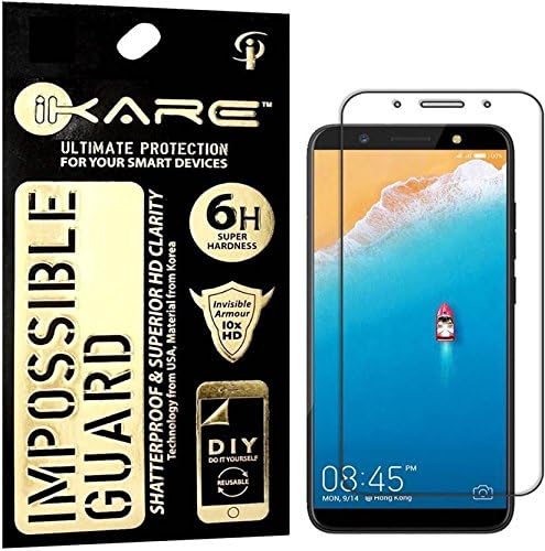 iKare Sajni Creations Strong Plastic Fibre Unbreakable Flexible Tempered Screen Guard Protector for Tecno Camon i - Transparent