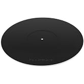 Fluance Turntable Platter Mat (Rubber Black) - Durable Audiophile Grade Silicone Design for Vinyl Record Players (PFHTRP)