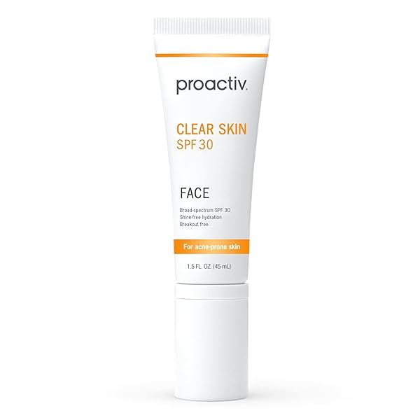 PROACTIV CLEAR SKIN FACE SUNSCREEN MOISTURIZER WITH SPF 30 – HYDRATING SPF LOTION AND SENSITIVE SKIN SUNSCREEN FOR OILY SKIN AND ACNE-PRONE SKIN, OIL FREE MATTE SKINCARE SUNSCREEN, 1.5OZ