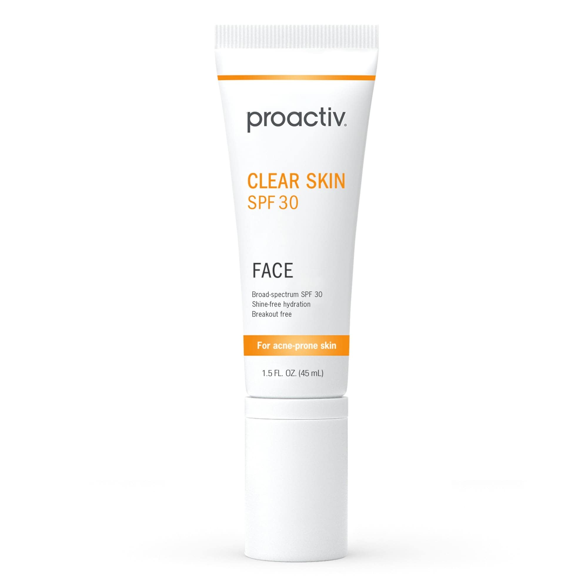 Photo 1 of Proactiv Clear Skin Face Sunscreen Moisturizer With SPF 30 - Hydrating SPF Lotion And Sensitive Skin Sunscreen For Oily Skin And Acne-Prone Skin, Oil Free Matte Skincare Sunscreen, 1.5oz