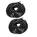 uxcell 2pcs 8mm Dia 9M Long Flexible Spiral Tube Wrap Cable Wire Organizer Management Black