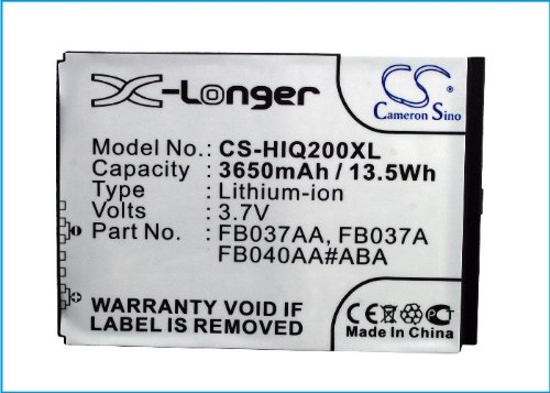 Cameron-Sino-Rechargeble-Battery-for-HP-iPAQ-211-3650mAh1350Wh