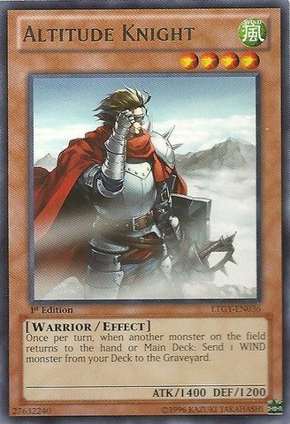 Yu-Gi-Oh! - Altitude Knight (LTGY-EN036) - Lord of the Tachyon Galaxy - 1st Edition - Rare