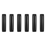 GeilSpace 6 Pack 3/4" × 4" Pre-Cut Black Metal