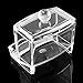 SAGUARO Clear Acrylic Cotton Balls Swabs Holder/Women Hair Accessories Box/Cosmetic Makeup Organizer Powder Storage Case/Jewelry Organizer