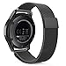 MoKo Gear S3 Watch Band, Milanese Loop Stainless Steel Mesh Smart Watch Strap for Samsung Gear S3 Frontier / S3 Classic/Galaxy Watch 46mm / Moto 360 2nd Gen 46mm Smartwatch, Black