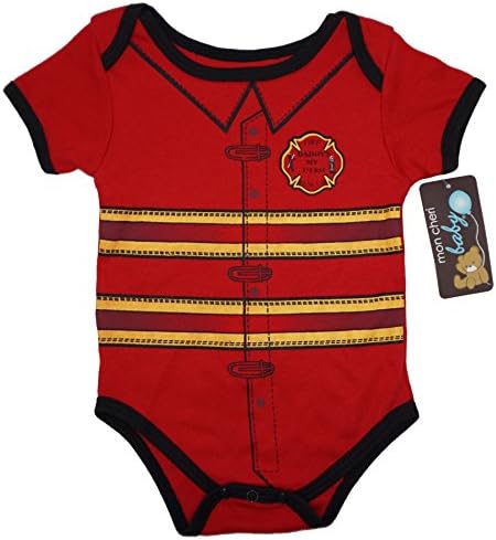 The Fireman Funny Baby Boy Girl Novelty Uniform Costume One Piece Infant Cute Bodysuit