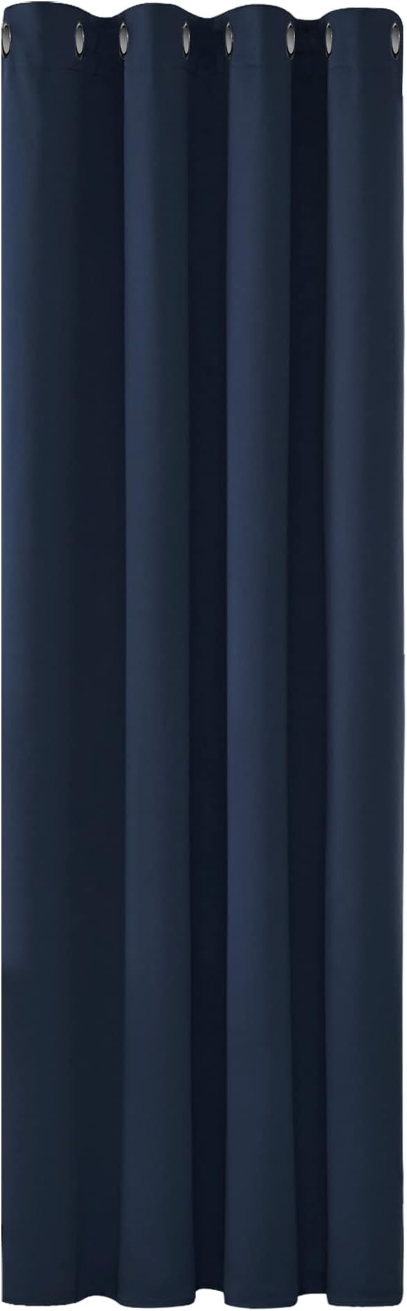Deconovo Navy Blue Blackout Curtain Panel Eyelet 52x63 Ready Made