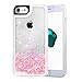 iPhone 7 Case, iPhone 7 Liquid Case, iPhone 8 Case, VEGO Glitter Sparkle Bling Flowing Floating Case Cover Fashion Creative Design for Girls for Apple iPhone 7 (2016) / iPhone 8 (2017) (Pink)