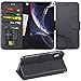 Arae Wallet Case Designed for iPhone xr 2018 PU Leather flip case Cover [Stand Feature] with Wrist Strap and [4-Slots] ID&Credit Cards Pocket for iPhone Xr 6.1