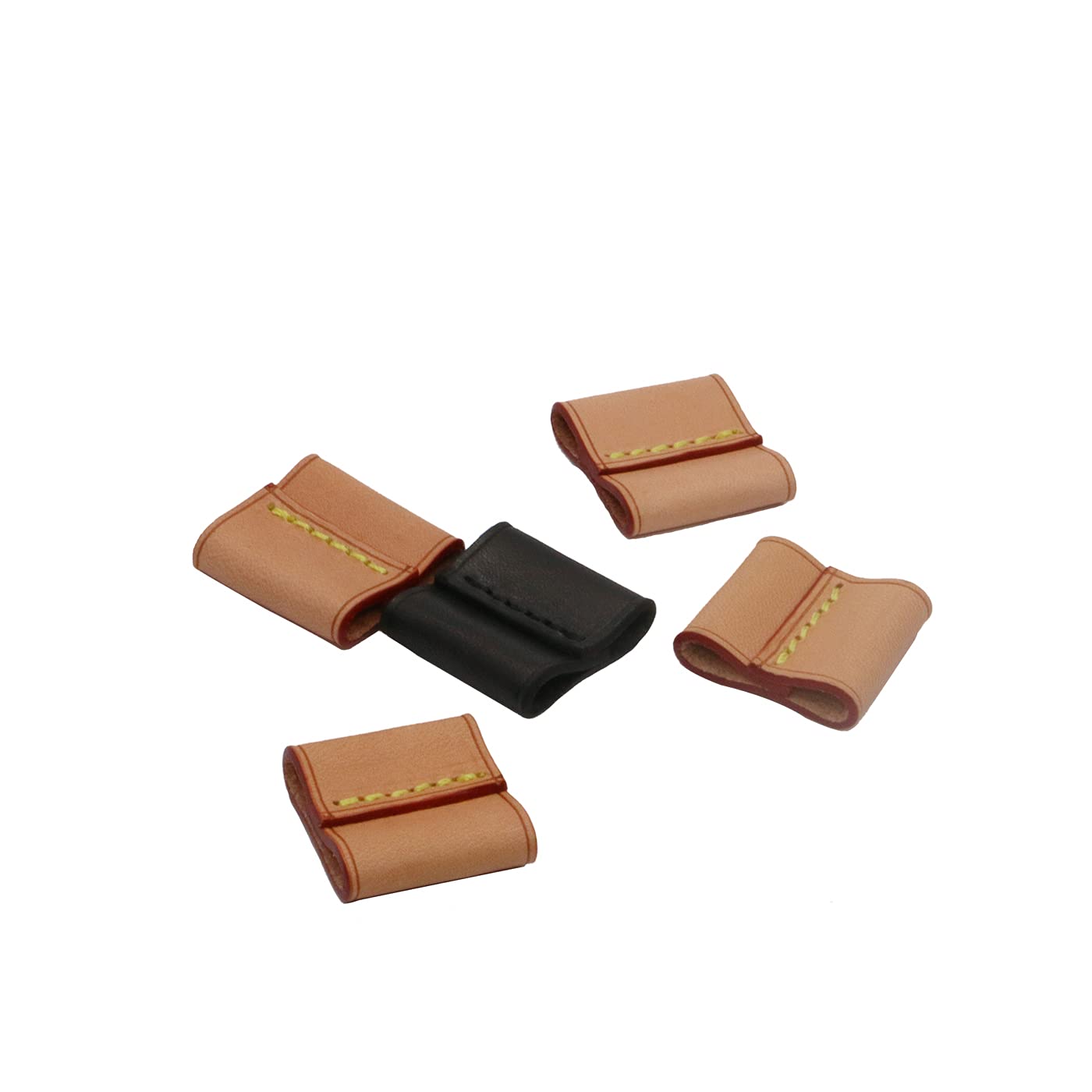 Senral Handmade Vachetta Leather String Keeper Slide Tab for Noe Bucket Bag Montsouris Backpack Drawstring Bag Accesorries