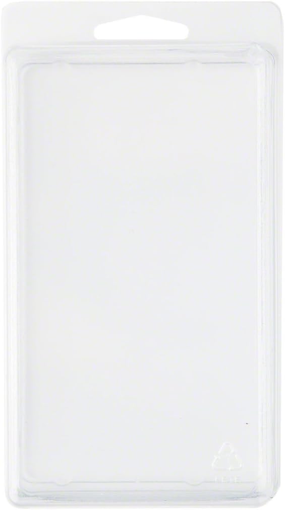 Collecting Warehouse Clear Plastic Clamshell Package/Storage Container, 5.31" H x 3.13" W x 2.75" D, Pack of 25