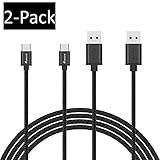 Samsung Galaxy Note 8 Type C Charger Cable, CeeOne USB C to USB A Charger 6.6ft 2 Pack, Nylon Braided Fast Charging Cord for Samsung Note 8, Galaxy S8 / S8 Plus, LG G6 / G5, Google Pixel, OnePlus 5 3T