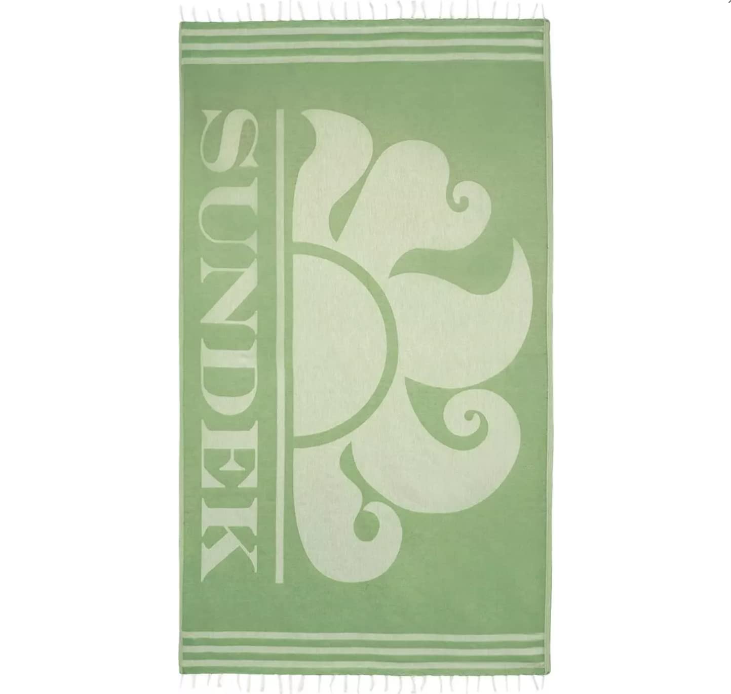 SUNDEK BASIC FOUTA GREEN BEACH TOWEL AM401ATC100030200