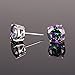 CZ Earring Platinum Plated 2.75 Carat Swiss Cubic Zirconia Stud Earrings