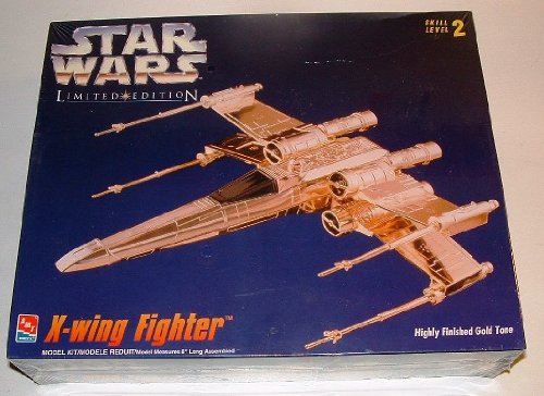 Star Wars X-Wing Fighter Model Kit Gold Tone Limited Edition