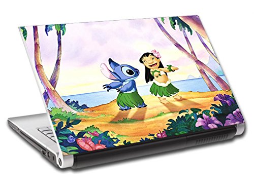 Lilo & Stitch Personalized LAPTOP Skin Vinyl Decal Sticker WITH NAME Disney L189, 15.6"