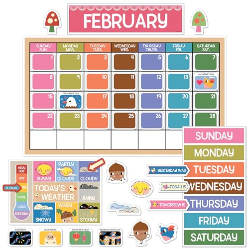 Carson Dellosa Fairy Tale Forest 140-Piece Bulletin Board Set with Calendar, Mo…