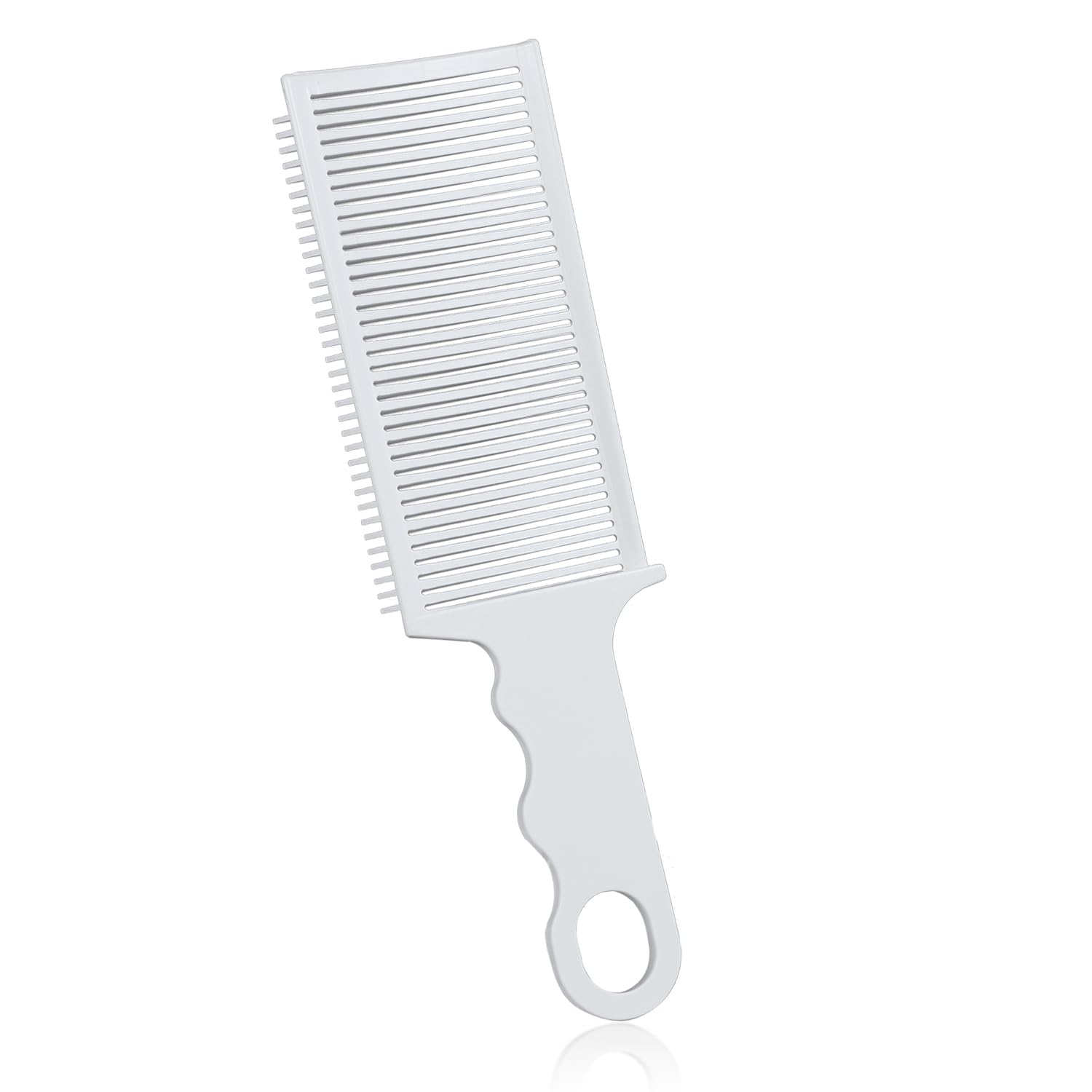 Positioning Barber Fade Combs, Professional Hair Cutting Blend Anti-Static Heat Resistant Curved Gradienter Flat Top Comb for Cutting Hair Clipper Blending Comb for Men Salon Styling Tools (White)