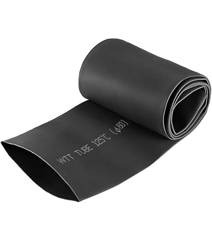 Uxcell Heat Shrink Tubing – 1/4" (6mm) Dia, 10mm Flat Width, 2:1 Shrink Ratio, 7m (23ft) Length, Green, 1000V Rated