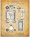 First Computer 1889 Patent - Classic Technology Art Poster, Art of Compiling Statistics, Great Gift for Programmers and Nerd Geeks, 11x14 Unframed Vintage Patent Print Poster
