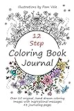 12 Step Coloring book Journal by Pam Vale