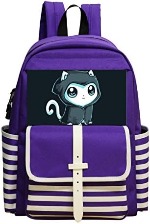 Fashion Printed Backpack Cute Cloak Cat School Bag
