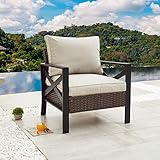 LOKATSE HOME Outdoor Patio Furniture Modern Wicker