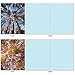 The Best Card Company - 10 Beautiful Note Cards Blank (4 x 5.12 Inch) - Fall and Autumn Season, Boxed Notecard Assortment - Over the Top M2006