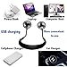 Hand Free Personal Fan ，Portable Sports Neck Hanging Fan ，USB Rechargeable 3 Speeds Mini Cooling Fan with Dual Wind Head for Traveling Outdoor Office Room