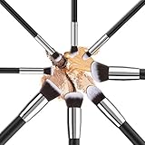 BESTOPE Makeup Brushes 8 Pieces Makeup Brush Set Professional Face Eyeliner Blush Contour Foundation Cosmetic Brushes for Powder Liquid Cream