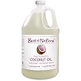 Best of Nature 100% Pure Fractionated Coconut Oil - Liquid MCT Massage & Body Oil, Unscented Moisturizer for Hair, Skin, Face, Aromatherapy Carrier for Essential Oils, Half Gallon (64 fl oz)