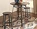 Signature Design by Ashley Challiman Counter Height Dining Room Table, Rustic Brown
