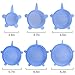 Silicone Stretch Lids,6 Pack Reusable Durable and Expandable to Fit Various Sizes and Shapes of Containers. Superior for Keeping Food Fresh, Dishwasher and Freezer Safe